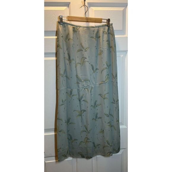 Sigrid Olsen 100% Silk Elastic Waist Skirt Size 8 - Picture 1 of 5